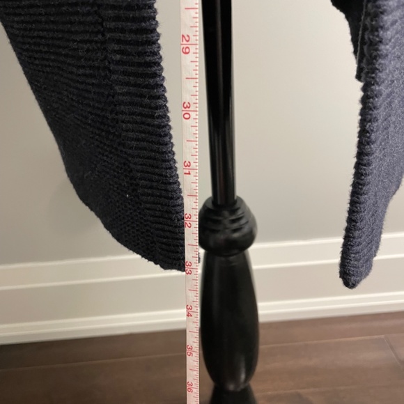 Lululemon Dark Purple Blue Cardigan wool/cotton - Picture 4 of 6